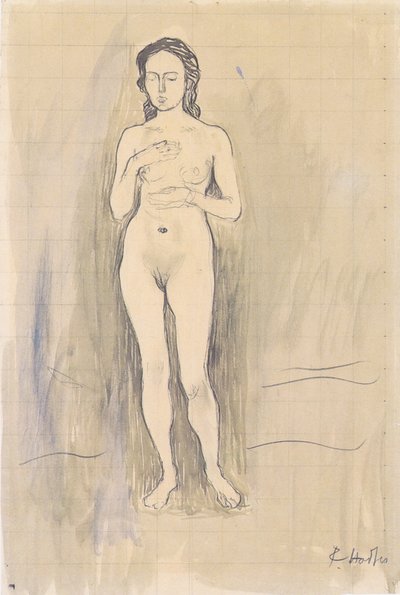 Weiblicher Akt (Studie zur Wahrheit) von Ferdinand Hodler